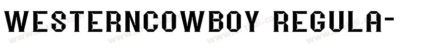 westerncowboy regula字体转换